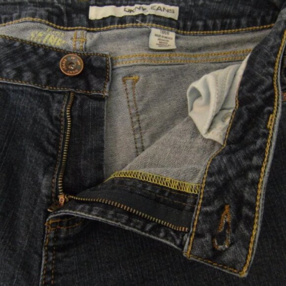 WOMENs sz16 DKNY REGULAR ZIPPER FLY BUTTON COTTON DENIM CLASSIC JEANS IG 932 - Picture 9 of 12